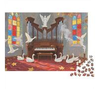 The Noble Swan Puzzle 1000 Pezzi Per Adulti, Pixel Art Reale, Esperienza Trasformativa, Design Da Incorniciare 1000pcs (75x50cm)