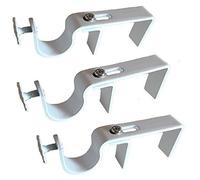 The NoNo Bracket Company Esterno montato tende tenda Rod staffa allegato Marrone