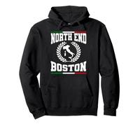 The North End Boston Bandiera Italiana Souvenir di Massa Felpa con Cappuccio