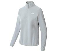The North Face 100 Glacier Felpa, Logo TNF Light Grey Heather-TNF White, XL Donna