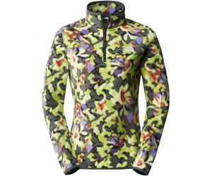 THE NORTH FACE 100 Glacier Printed Pullover Astro Lime Ai Blossoms Print S