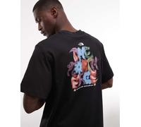The North Face - 1966 - T-shirt comoda nera con stampa sul retro-Nero 2XL