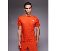The North Face - 24/7 Pentadome Embossed - T-shirt rossa con logo-Rosso L