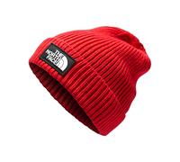 The North Face - Berretto con logo TNF su riquadro, con risvolto, Unisex - Adulto, TNF rosso., Regular