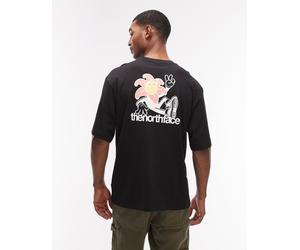 The North Face - Blossom - T-shirt nera con stampa sul retro-Nero XL