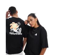 The North Face - Blossom - T-shirt oversize nera con stampa sul retro - In esclusiva per ASOS-Nero L