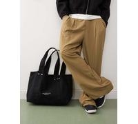 The North Face - Borsa shopping nera con logo circolare-Nero One Size