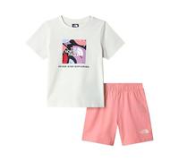Completo The North Face NSE Box Play bianco rosa bambino - 7