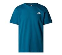 The North Face - T-shirt Uomo versatile con logo stampato - M SS Box NSE Tee Mineral Ink TNF Red per Uomo in Cotone - Taglia L - Blu