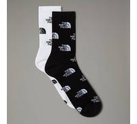 THE NORTH FACE NF0A8BRBKY4 EVERYDAY CREW SOCK LOGO - 2P Calzini Uomo TNF BLACK/TNF WHITE Taglia S