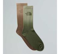 The North Face Unisex Everyday Crew Dip Dye - 2P Calzini Bark Mist/Slate Moss/Mo M