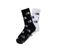 2 paia the north face everyday mid calf socks nero bianco x2