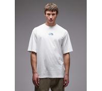 The North Face - Central Liquid - T-shirt oversize bianca con logo-Bianco S