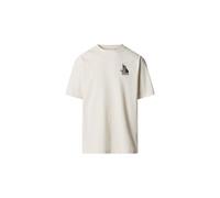 THE NORTH FACE NF0A8C2TQLI U SS Clean Trails Oversized Tee T-Shirt Uomo White Dune Taglia L