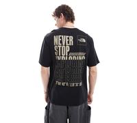 The North Face - Coordinates - T-shirt nera con stampa sul retro-Nero L