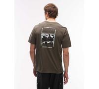 The North Face - T-shirt urbana in cotone leggero - M North Faces Reg SS Tee-Graphic New Taupe Green per Uomo in Cotone - Taglia XL - Verde