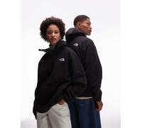 The North Face - Dirus - Felpa con cappuccio in pile nera unisex con passamontagna e zip corta-Nero M