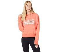 The North Face Donna Logo Play Misto Cotone Felpa con Cappuccio, Arancione, 'M