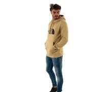 Felpa con cappuccio The North Face Drew Peak beige chiaro logo nero - S
