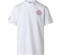 The North Face T-shirt Drip Logo Relaxed Con Grafica Da Uomo Tnf White Rozmiar M male