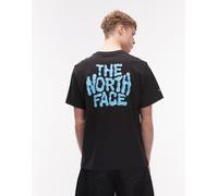 The North Face - Drip - T-shirt comoda nera con stampa sul retro del logo-Nero S