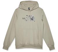 The North Face Easy Graphic Infill Felpa con Cappuccio da Uomo Clay Grey/TNF Black 3D S