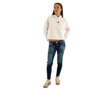 The North Face Essential Crop Felpa con Cappuccio da Donna White Dune M