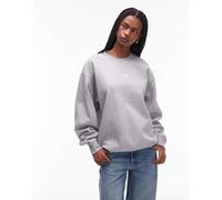 The North Face - Essential - Felpa oversize grigio chiaro con logo L