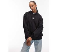 The North Face - Essential - Felpa oversize nera con cappuccio e logo-Nero XS