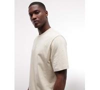 The North Face - Essential - T-shirt beige con logo centrale-Neutro 2XL