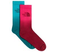The North Face - Everyday Crew Sock Dip Dye 2-Pack - Calze casual Unisex S | EU 38|40 rosso
