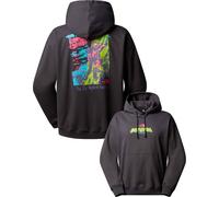 The North Face - Felpa con cappuccio da uomo in Cotone - U Expedition Celebration Oversized Hoodie Anthracite Grey per Uomo in Cotone - Taglia S - Grigio