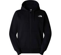 The North Face - Felpa con cappuccio e zip - M Simple Dome Full Zip Hoodie TNF Black per Uomo - Taglia S - Nero