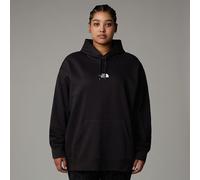 The North Face Plus - Felpa basic vestibilità comoda nera con cappuccio-Nero 2X