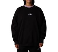 The North Face - Felpa oversize nera con logo-Nero XS