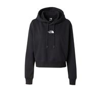 The North Face - Essential - Felpa corta oversize nera con cappuccio e logo-Nero XL