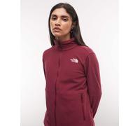 The North Face fleece Glacier con zip integrale in burgundy crush-Rosso M