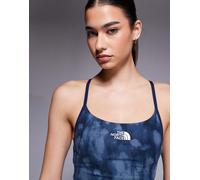 The North Face - Reggiseno sportivo in poliestere riciclato - W Flex Bra Print Summit Navy Diffused per Donne in Poliestere Riciclato - Taglia S - Blu navy