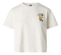 Maglietta da donna The North Face W Flora Embro Regular Short Sleeve Tee-Graphic Taglia: L / Colore: bianco