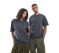 The North Face - Flower Dome - T-shirt unisex grigio slavato con logo XS