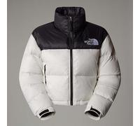 The North Face Giacca Corta Nuptse Da Donna White Dune-tnf Black Rozmiar L female