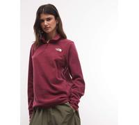 The North Face giacca Glacier con logo Novelty e zip a 1/4 bordeaux-Rosso L
