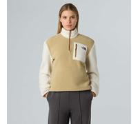 The North Face - Pile donna con mezza zip - W Yumiori 1/4 Zip Khaki Stone White Dune per Donne - Taglia S - Beige