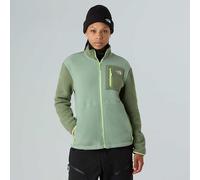 The North Face - Pile con zip da donna - W Yumiori Full Zip Slate Moss Bark Mist Astro Lime per Donne - Taglia 130-141 - Verde