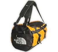 The North Face Gilman Duffel, Borsa da Allenamento Resistente con Spallacci a Zaino e Maniglie Laterali Imbottite, Nero/Giallo, Taglia S, 50L (TNF)