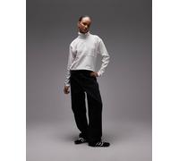 The North Face - Glacier - Giacca corta in pile bianco sporco con zip corta M