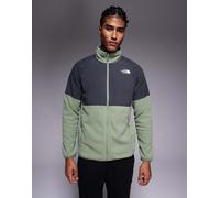 The North Face - Glacier - Giacca pesante in pile color corteccia/grigio asfalto-Verde 2XL