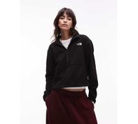 The North Face - Pile donna a mezza zip corta - W Glacier Fleece 1/2 Zip Short Jacket TNF Black per Donne - Taglia S - Nero