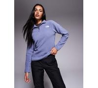 The North Face - Glacier - Pile color crepuscolo con zip corta-Blu XXL