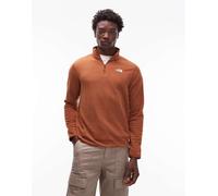 The North Face - Glacier Pro - Pile arancione scuro con logo e zip corta L